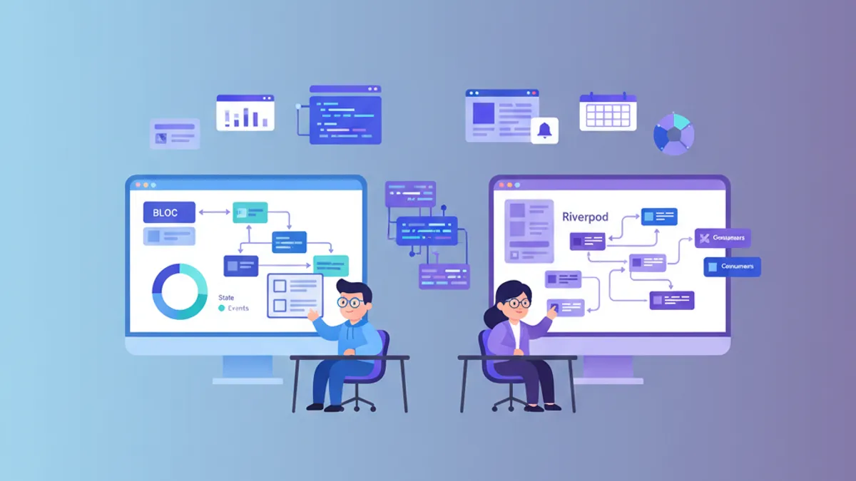 Comparison of Riverpod and BLoC for Flutter state management