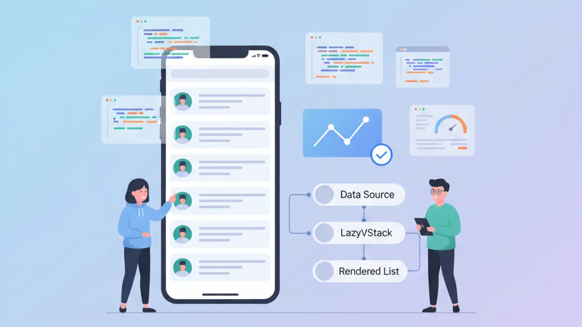 SwiftUI LazyVStack and complex list performance optimization