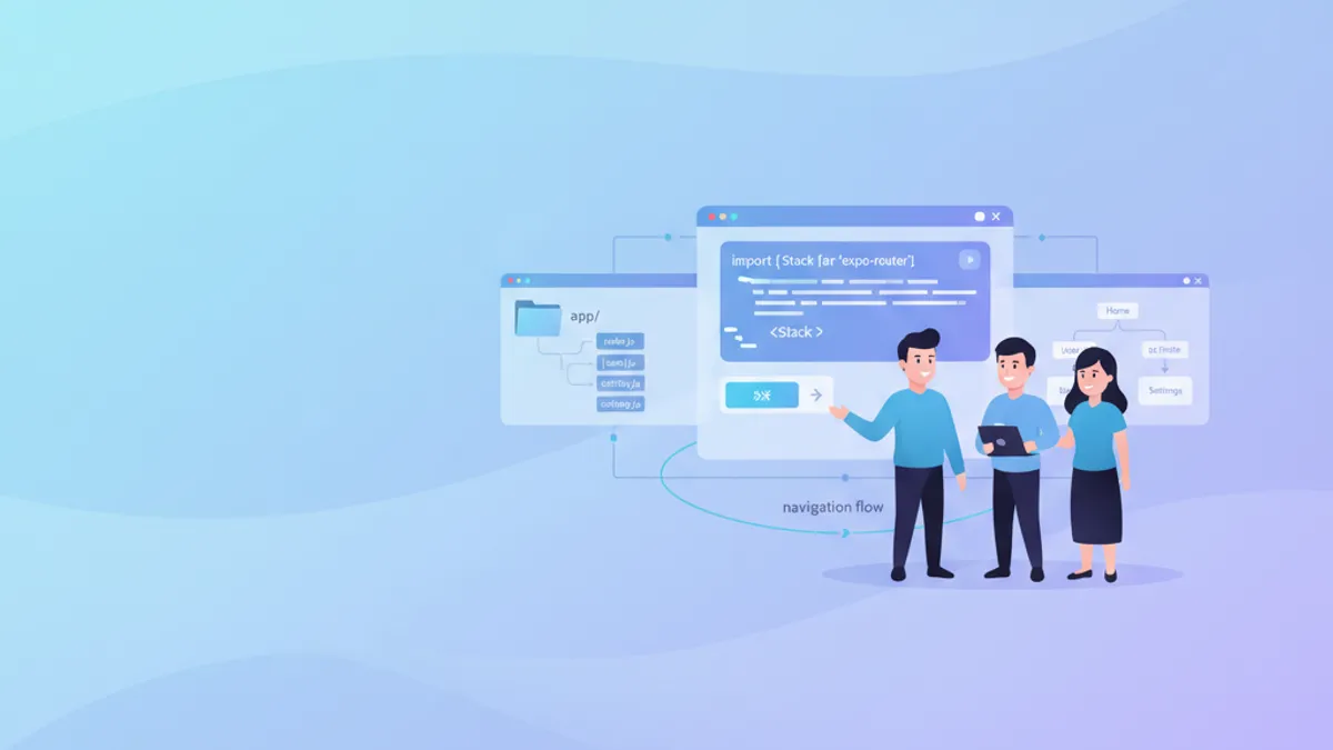 Sistema de navegacao baseado em arquivos Expo Router para aplicacoes moveis React Native