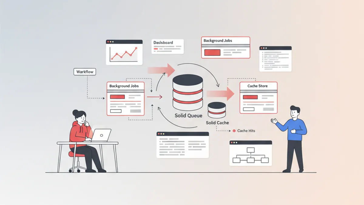 Rails 8'de Solid Queue ve Solid Cache — teknik rehber