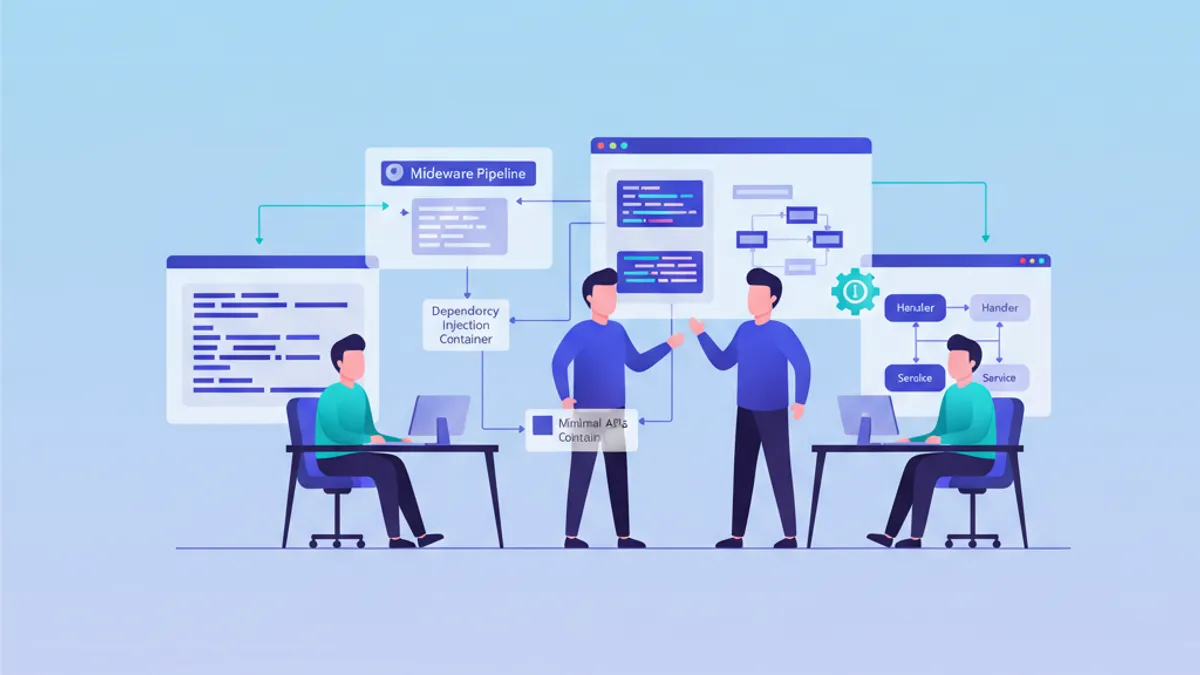 ASP.NET Core interview questions covering middleware, dependency injection, and minimal APIs