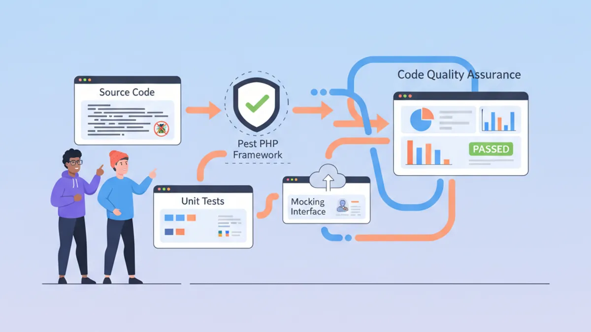 Laravel testing with Pest PHP framework, unit tests and mocking for code quality
