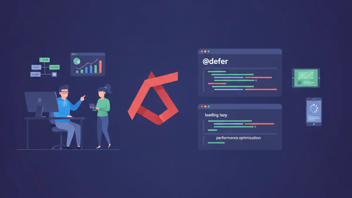 Angular defer loading and lazy loading performance optimization