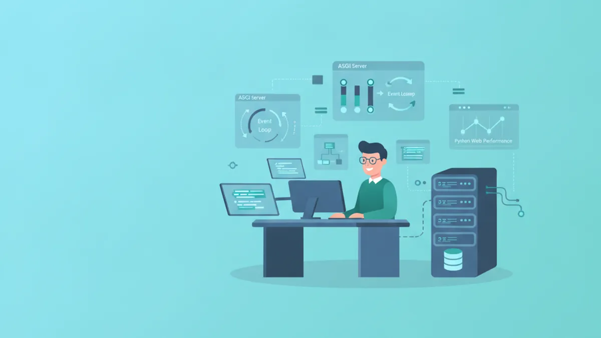 Kiến trúc async view và ASGI của Django xử lý các request đồng thời