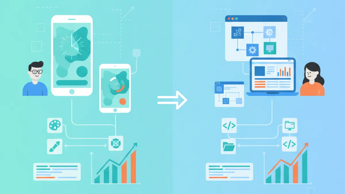 Diagramma di confronto tra Flutter Web e React 2026 su prestazioni e SEO