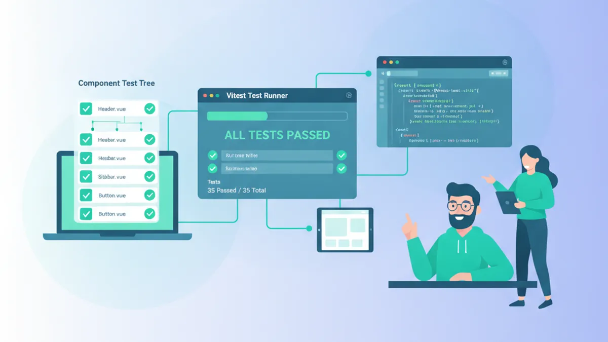 Робочий процес тестування Vue із Vitest та Vue Test Utils у 2026 році