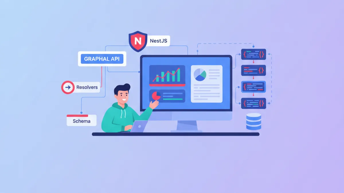NestJS GraphQL API architecture with resolvers and schema