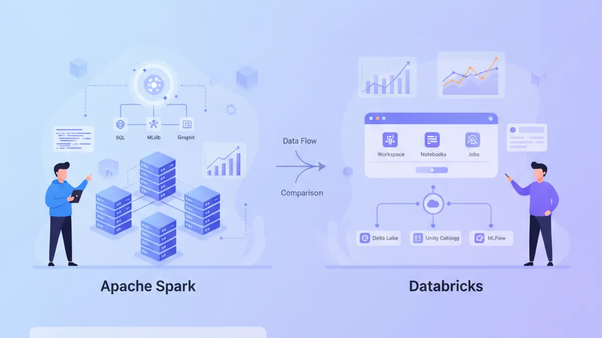 Apache Spark vs Databricks comparison diagram