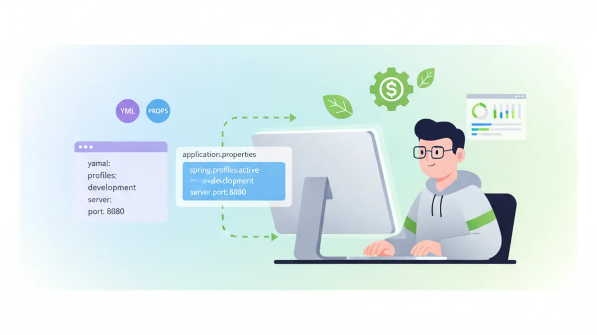 Spring Boot YAML vs Properties configuration comparison illustration