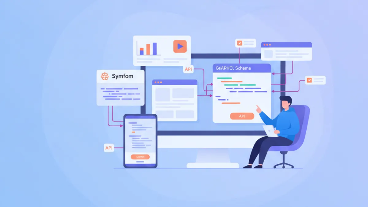 API Platform GraphQL Symfony tutorial showing schema and mutation examples
