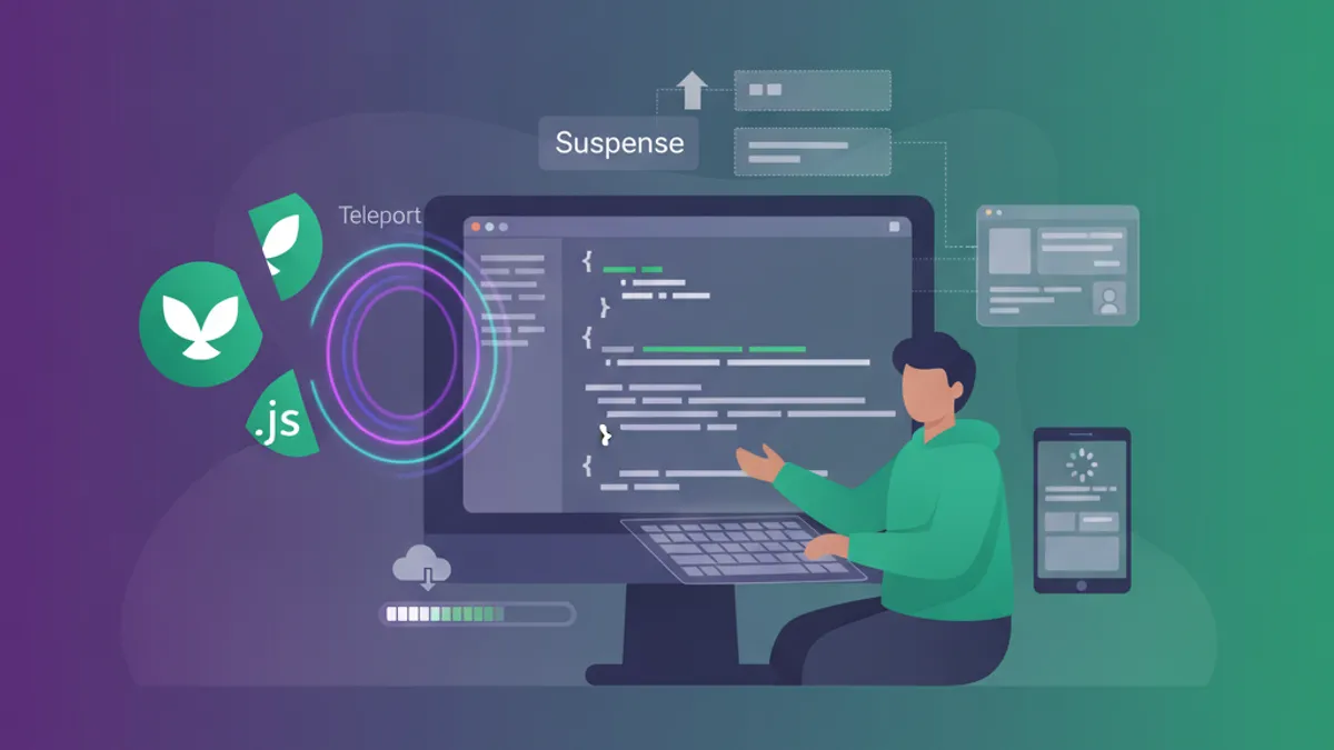 Vue 3 Teleport e Suspense: Pattern Avanzati e Domande di Colloquio 2026
