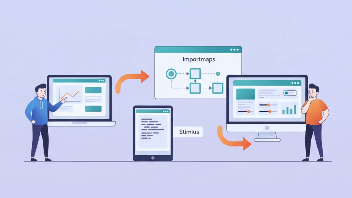 Rails Stimulus และ Importmaps 2026: JavaScript สมัยใหม่ไม่ต้องใช้ Build Tools
