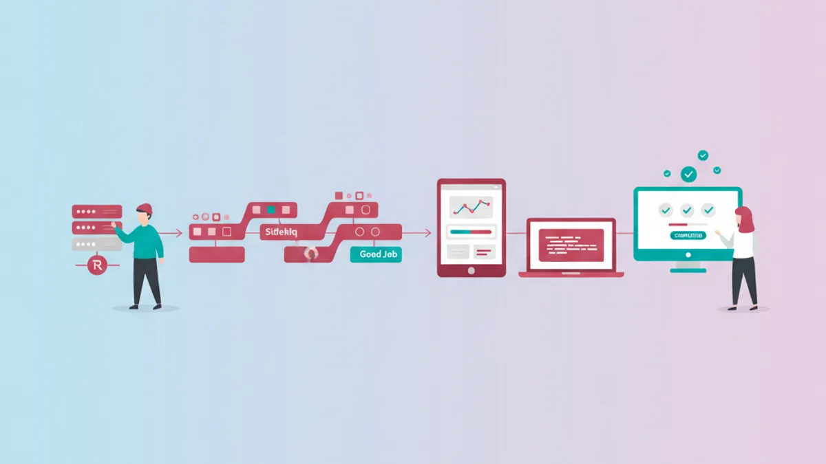 Rails background jobs comparison between Sidekiq, Good Job, and Solid Queue