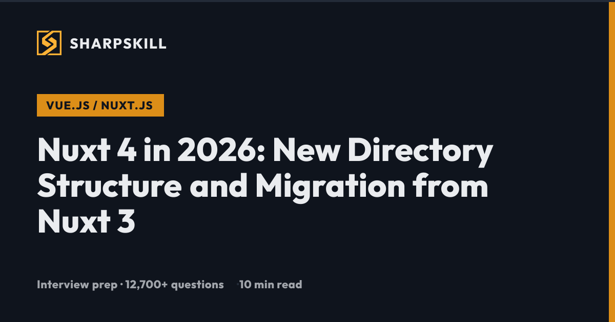 Nuxt 4 Migration Guide: New Directory Structure and Breaking Changes ...